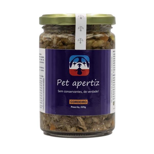 Alimento Completo para Cães Pet Apertiz Cordeiro 325g